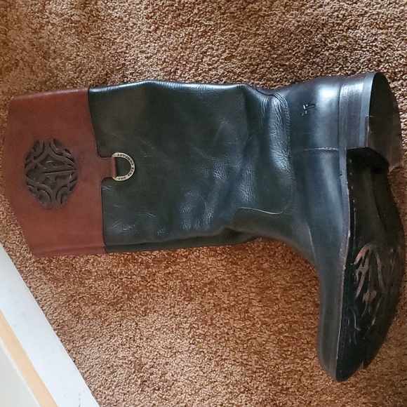 Frye Melissa logo boots 10 - Picture 3 of 4